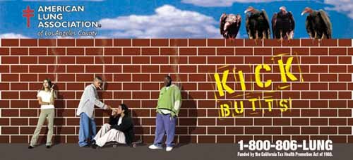 KICK BUTTS Theater Slide Advertisement